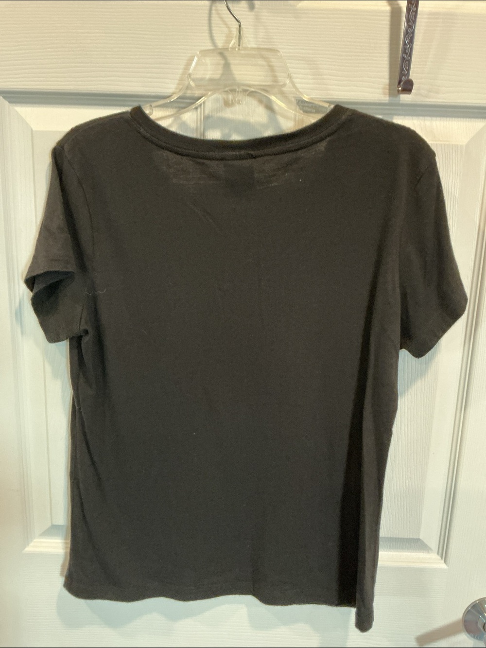 Spun Bamboo V-Neck Short Sleeve Women's Top - Picture 6 of 6